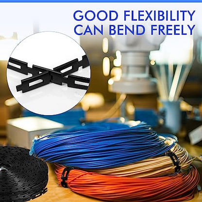 Wesiti 200 Ft Plastic Chain Lock Tree Tie, 1/2 Inch Wide Adjustable - size: 200 ft