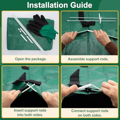 72 Gallon Lawn Leaf Bags, Yard Waste Bags, Leaf Collector, 2 Pack - size: 1 Count (Pack of 2)