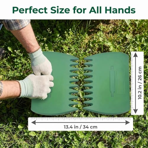 Leaf Grabber, 2 Pcs Leaf Scoops Hand Rakes for Garden Yard Leaves Cleanup