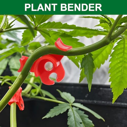 60 PCS Plant Training Clips, Reusable 90 Degrees Bud Trainer Lst Low Stress Training Clips Plant Stem Support Bud Bender for Tomatoes Cucumbers Climbing Plants in Indoor Outdoor Gardens (Red, Green)