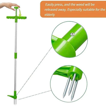 Weed Puller Long Handle Stand Up Weeder Garden Weeding Tool Weed Hound Puller for Dandelion, Standup Weed Root Grabber, 3256806822492845