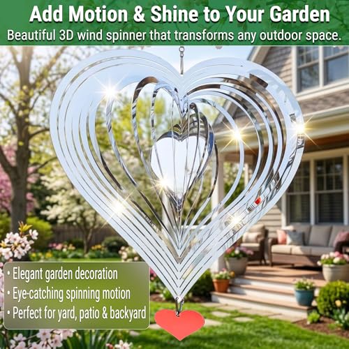 Reflective Bird Deterrents for Outside, Woodpecker Repellent - size: Big Heart