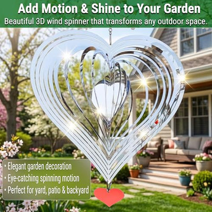 Reflective Bird Deterrents for Outside, Woodpecker Repellent - size: Big Heart