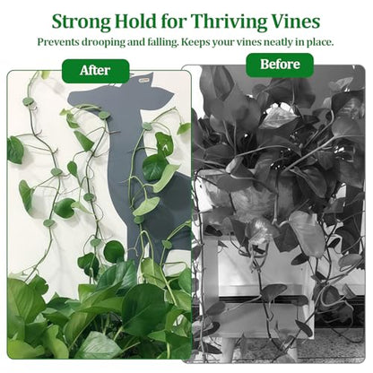 Plant Wall Clips for Climbing Vines Green Garden Stem Holder with Adhesive Climbing Wall Fixture Clips for Indoor Wall Decor, Office, Home (30 Packs) - size: 30 Pack