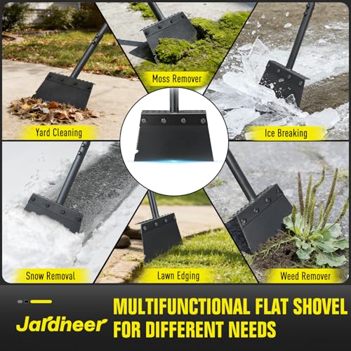 Flat Shovel Floor Scraper, Edging Tool for Landscaping and Weeding