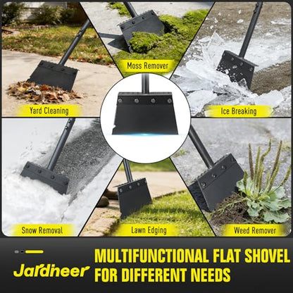 Flat Shovel Floor Scraper, Edging Tool for Landscaping and Weeding