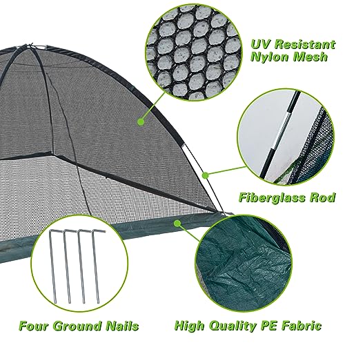 10 x 8 ft Pond Cover Dome Net for Garden Water Features - style: 10×8
