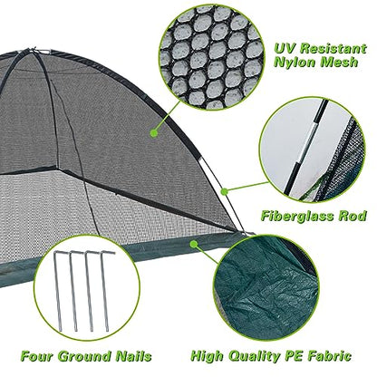 10 x 8 ft Pond Cover Dome Net for Garden Water Features - style: 10×8