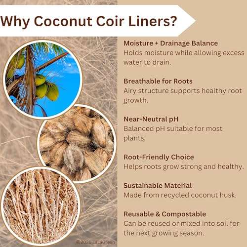 LaLaGreen 36" (2 Pack, Rectangular) Coco Liners for Window Box Planter–Extra Large Trough Coconut Coir Replacement for Hanging Basket, Flower Pot, Garden Outdoor Use–Multi Sizes Multiple Sizes&Shapes - size: 36'' x 2 pack