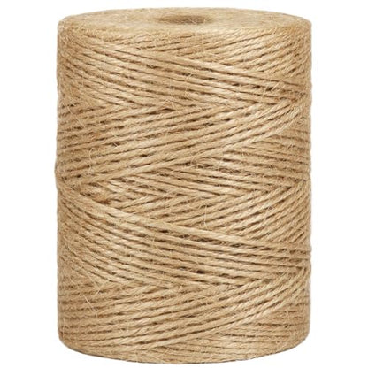 Vivifying Natural Jute Twine, 656 Feet 2mm Thick Brown Twine String for Garden, Crafts, Gifts Wrapping, Packing - color: Brown, size: 656Feet