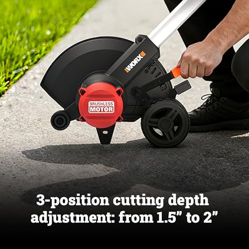 WORX Cordless Lawn Edger, 20V 7" Trencher for Lawn Border Tending, WG898 - style: Lawn Edger w/(1) 4.0Ah Battery