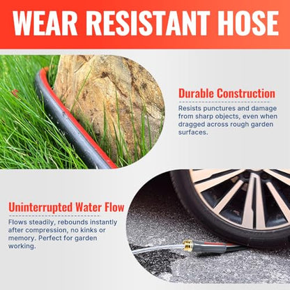 YAMATIC Female to Female Short Garden Hose 5/8 in x 5 ft, 2 in 1 Dual Use Heavy Duty Leader Hose with Solid Brass Connector, All-Weather Water Hose, Burst 300 PSI - size: 5' (feet) Double Females