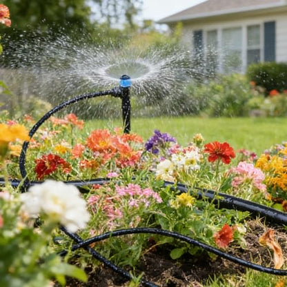 1/4 Inch Adjustable Drip Irrigation Emitters, Push-in 360° Drip Emitters for 1/4" Tubing, Adjustable Flow Watering Drippers for Garden & Greenhouse, 18 Pack - style: 1/4 Inch Adjustable Emitters