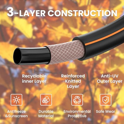 Giraffe Tools Garden Hose 5/8", 3ft Short Garden Hose - size: 3FT Male to Female