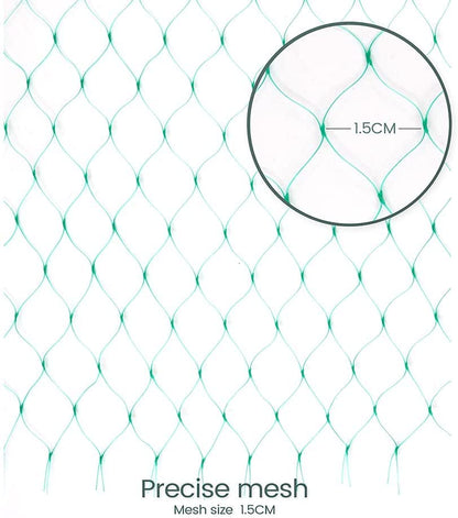 20 x 33ft Garden Netting, Bird Netting Strawberries Cover for Plants, Fruit, Vegetables,Seedlings with 100 PCS of Zip Ties - size: 20x33ft
