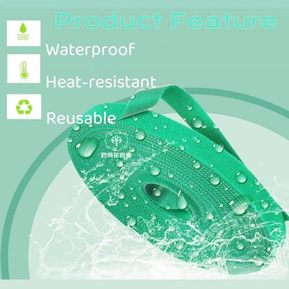 32.8 Feet Green Garden Tape Plant Ties for Climbing Plants 1/2'' Wide Gardening Plant Ties Strap to Support Plants, Reusable Plant Tape Garden Ties for Vines, Tomatoes(32.8feet) - size: 32.8ft