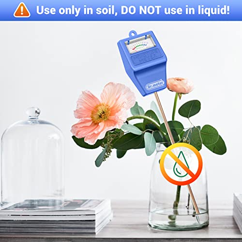 Dr.meter Soil Moisture Meter for Plants, Plant Water Gauge Test Kit - color: Blue