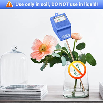 Dr.meter Soil Moisture Meter for Plants, Plant Water Gauge Test Kit - color: Blue
