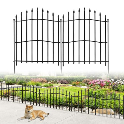 No Dig Garden Fence Panels, 10 Panels, 32in H x 22ft L - size: 10 Panels - 32in(H) x 22ft (L)