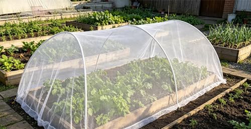 Anti-Aging Orchard Anti-Hail Netting Vegetable Garden Hail Protect Netting,19.5x30ft - size: 19.5x30ft