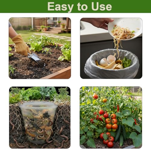 3 Pack In Ground Composter 7.5x5.1x6.9in Worm Compost Bin Worm Farm Kit