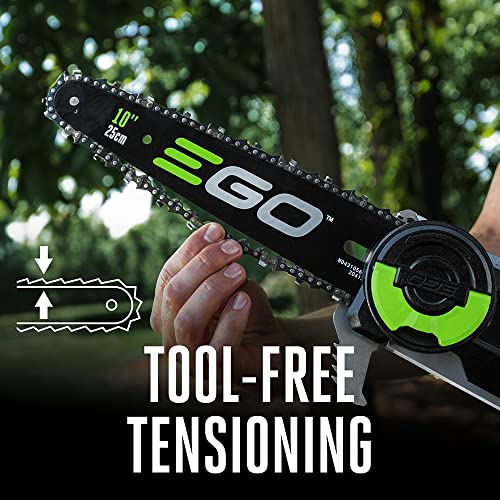 EGO Power+ Pole Saw for Tree Trimming, Cordless Electric Pole Saw with Telescopic LED Cut Line Indicator, Includes 56V 2.5Ah Battery and Charger - PS1001 - style: Pole Saw w/2.5Ah Battery