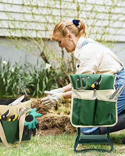 Garden Kneeler and Seat Heavy Duty, Upgraded Widened and Thickened Gardening Stools for Seniors, Foldable Gardening Bench Ergonomic Design, Effective Relief of Knee and Back Pain, Gift for Gardeners - size: ModelE