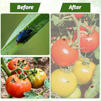 3 Pcs Garden Bird Barrier Tent Plant Cover 63" x 13.8" - Fit Triangular Support (Max 12" D x 67" H) Tomato Cage Net with Zipper & Drawstring Foldable Trellis Cover for Protecting Plant - size: 63" x 13.8"