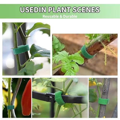 Garden Tie Green Tape,Twist Ties for Plants 1/2" * 33ft Garden Plant Ties Soft and Tomato Plant Ties,Plant Twist Tie for Plant Gardening,Home,Office