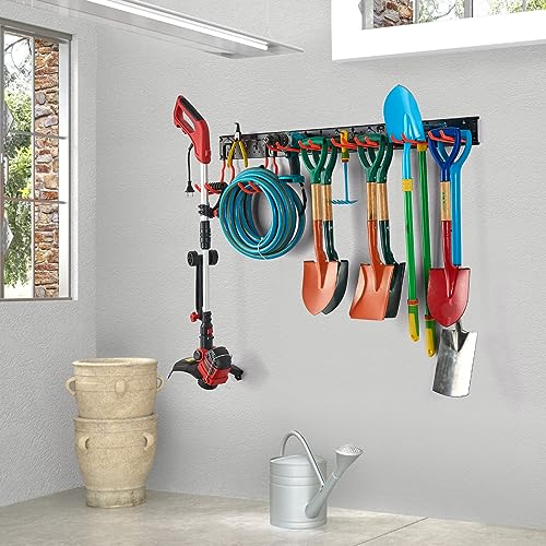 Ultrawall Multi-Storage Garage Hooks, Wall-Mounted Garden Tool Organizer
