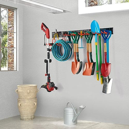 Ultrawall Multi-Storage Garage Hooks, Wall-Mounted Garden Tool Organizer