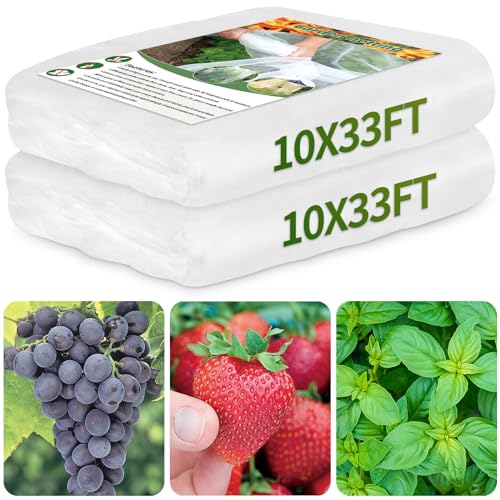 Garden Netting 10x33FT 2 Pack Ultra Fine Mesh, Insect Barrier Bird Netting for Garden Protection, Insect Bug Netting Garden Net for Protecting Plants Vegetables Flowers Fruits - size: 10*33 FT-2PCS