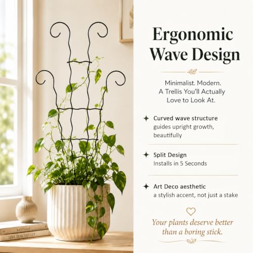 Small Trellis for Potted Plants,Trellis for Climbing Plants Outdoor - size: 17.5inch