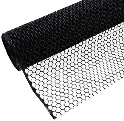 Tenax Poultry Fence 72120346 , 4' X 50', Black - color: Black, size: 4-ft x 50-ft