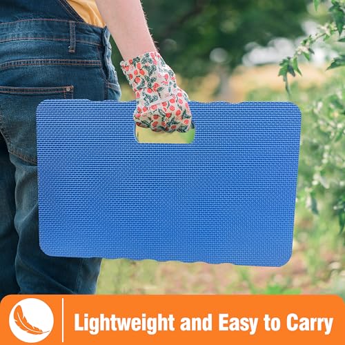 Gardzen 3-Pack Garden Kneeling Pad, EVA Foam Kneeler Pad for Gardening, Baby Bath, Yoga, Pilates, Exercise, 18" x 11" x 1", Blue - size: 18"x11"x1" - 3 Pack