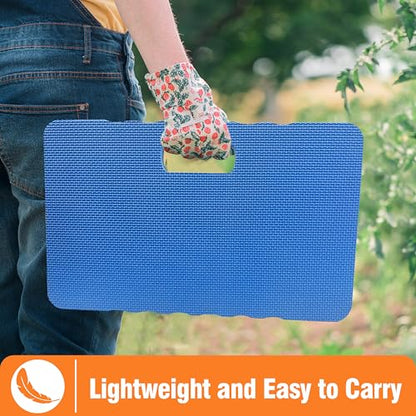 Gardzen 3-Pack Garden Kneeling Pad, EVA Foam Kneeler Pad for Gardening, Baby Bath, Yoga, Pilates, Exercise, 18" x 11" x 1", Blue - size: 18"x11"x1" - 3 Pack