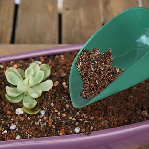 1PC Garden Soil Scoop Thick Plastic Lightweight Hand Shovel with Ergonomic Handle for Potting Succulents Balcony Plants, GreenLarge - color: GreenLarge