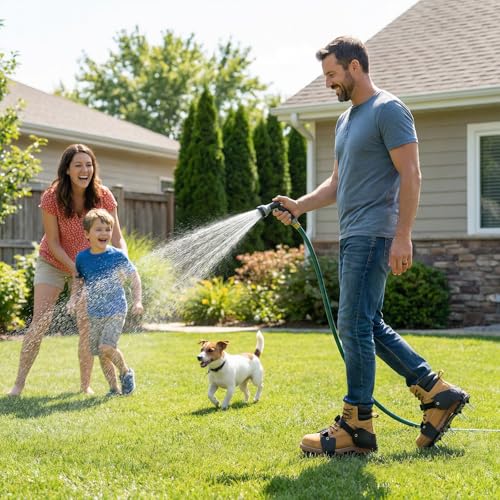 NINGO Pre-Assembled Lawn Aerator Shoes, Aerator Lawn Tool Men's Sizes 8-14