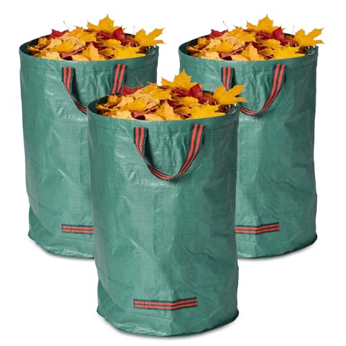 80 Gallon Reusable Yard Waste Bags, 3 Pack, Lawn and Leaf Bags