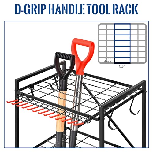 Mythinglogic Rolling Garden Tool Organizer for Garage and Yard Tools - size: Small Tower