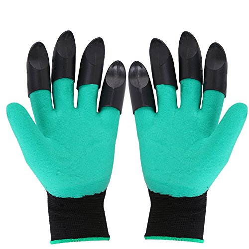 Garden Gloves with Claws, Claw Gardening Gloves for Digging, Planting, Weeding, Seeding - Waterproof for Men and Women