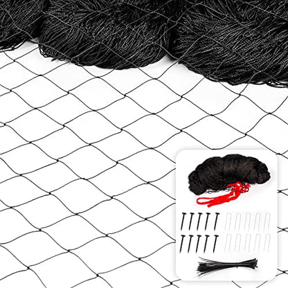 Poultry Netting for Chicken Run, 25x50ft Garden Netting with 1" Square Mesh - size: 25'×50'-1''