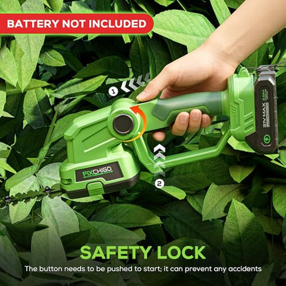 21V Cordless Hedge Trimmer, 2 in 1 Handheld Bush Trimmer Compatible with MAKITA 21V Battery(Battery not Included), Electric Grass Shear for Garden Yard Lawn Care, Powerful & Lightweight - size: Hedge Trimmer Only