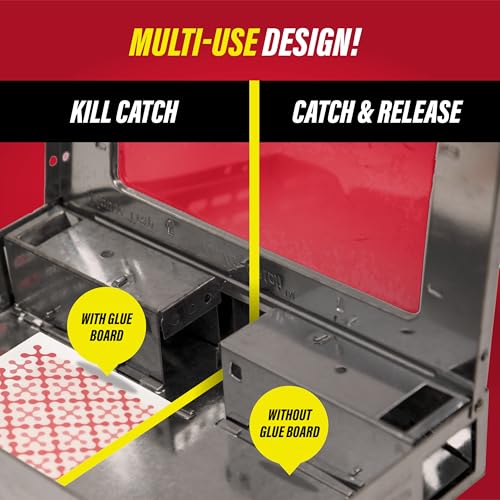 Catchmaster Extra Sticky Glue Traps 60pk, XL Glue Boards for Mice & Insects - size: 8" x 5" (60 Pack)