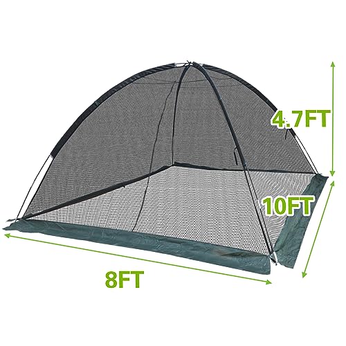 10 x 8 ft Pond Cover Dome Net for Garden Water Features - style: 10×8