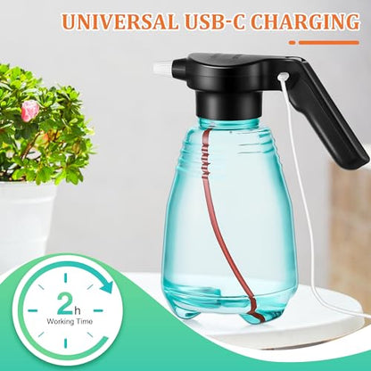0.5 Gallon Electric Spray Bottle Plant Mister Green Style - style: Green Style