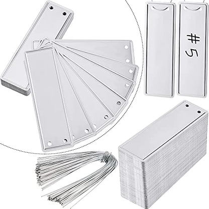 Ripeng Aluminum Metal Plant Labels Tree Tags Writable