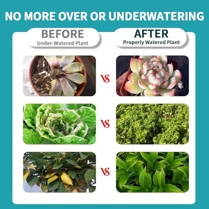 2 Pcs Green Soil Moisture Meter, Plant Water Meter, Moisture Meter for Plants, Soil MoistureTester, Soil Water Gauge for Plants, Plant Moisture Monitor No Battery Needed (Green+Green) - color: GREEN+GREEN