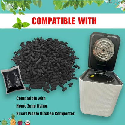 PurifyLogix 1.55 Pounds Activated Carbon Refills for Smart Waste Composter