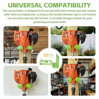 Wall Mount Power Tool Organizer, Storage Rack for EGO Lawn Mower & Trimmer - color: 1 Pack